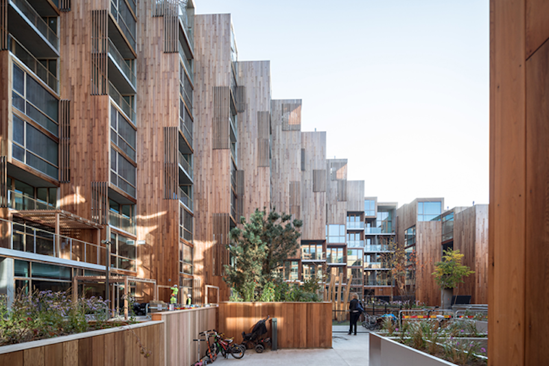 The interior courtyard of 79&Park