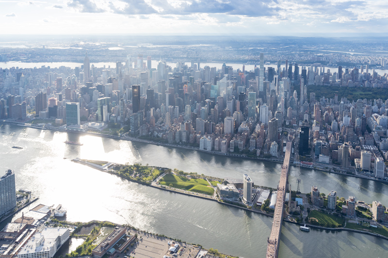 Aerial view of Cornell Tech Campus