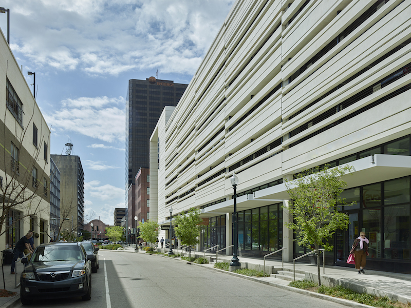 Six Story Structure Combines A Parking Garage With Street Level