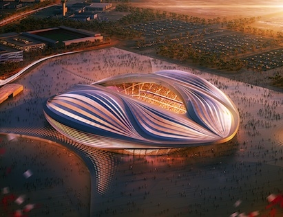 Video: Zaha Hadid's stadium for Qatar 2022 World Cup | Building Design ...