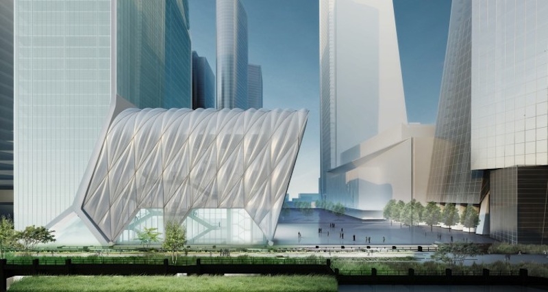 a retractable canopy at hudson yards will transform into a