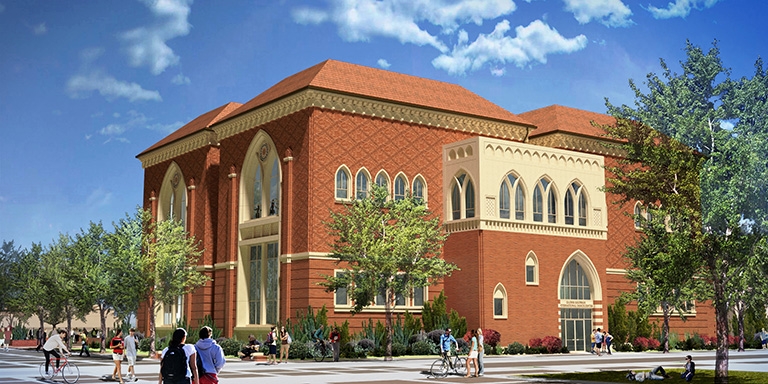 Gothic-style dance center breaks ground at University of Southern ...