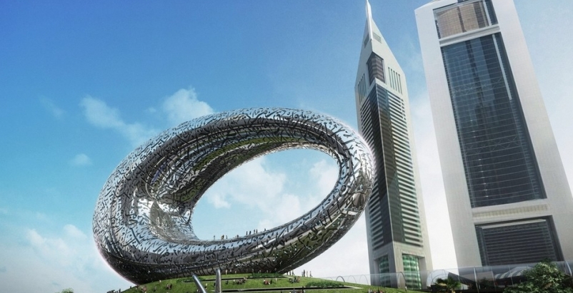 A Giant, Silver Loop In Dubai Will House The Museum Of The Future 